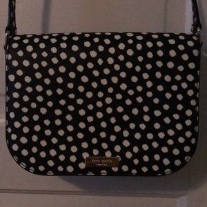 Kate Spade Black and White Polka Dot Crossbody Bag